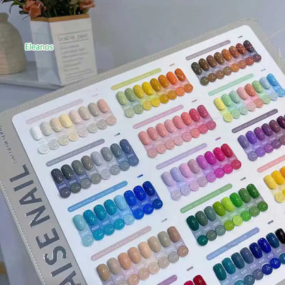 Eleanos 120 Colors Gel Nail Polish Set With Color Card Nail Gel Set Easy Soak Off 15ml TPO Free Gel Polish Nail Salon Profession