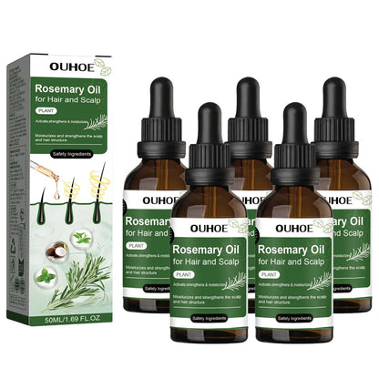 Rosemary Hair Growth Oil Hair Care Thickness Loss Deep Nourishing Scalp Care Strengthen Repair Damaged Oil Control For Men Women