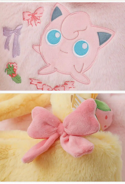 Pokemon Pikachu Plush Handbag Cute Crossbody Backpack Clefairy Storage Gift Bag Stuffed Doll Style Portable Daily Use