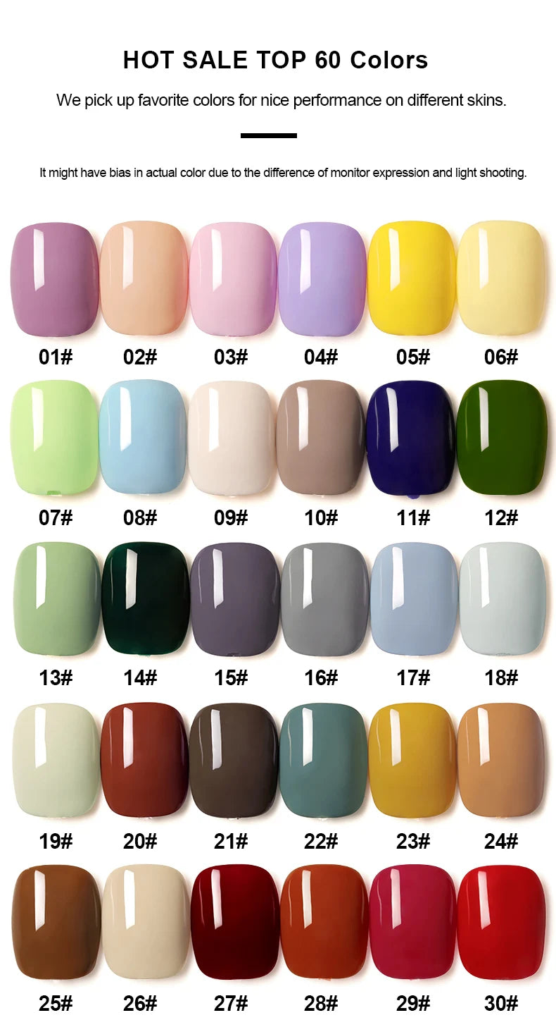 AS 1pc 15ml Bright Yellow Gel Nail Polish Starter Pure Soak Off No Wipe Nail Gel Polish Varnish Suitable For All Seasons
