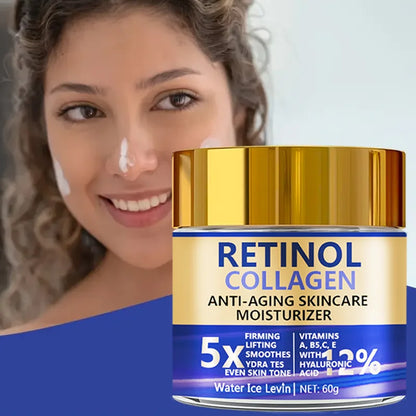 Water Ice Levin Retinol & Collagen Anti-Aging Cream: 5x Firming & Lifting Moisturizer (60g)