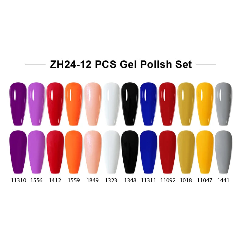NAILCO 15ml Gel Nail Polish Set 30pcs/Lot Gel Polish Nail Soak Off UV LED Semi-Permanent Varnishes Nail Art Salon Free Shipping