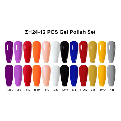 NAILCO 15ml Gel Nail Polish Set 30pcs/Lot Gel Polish Nail Soak Off UV LED Semi-Permanent Varnishes Nail Art Salon Free Shipping
