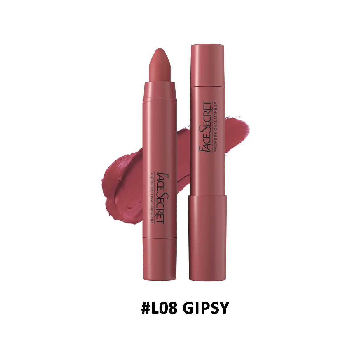 12-Color Matte Lip Pencil Set.