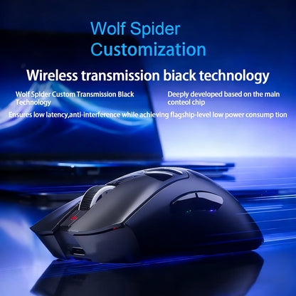 AULA SC620 Wireless Gaming Mouse, Lightweight Design, Multiple Lighting Effects, Customizable Fire Button, Optical Movement Dete