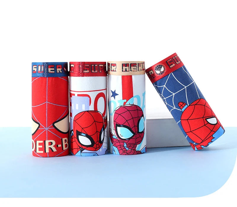 4pcs Pokemon Boys Boxer Underpants Cotton Anime U Pouch Bulge Underwear Cartoon Shorts Kids Cute Breathable Boxer Pants 2-12Y