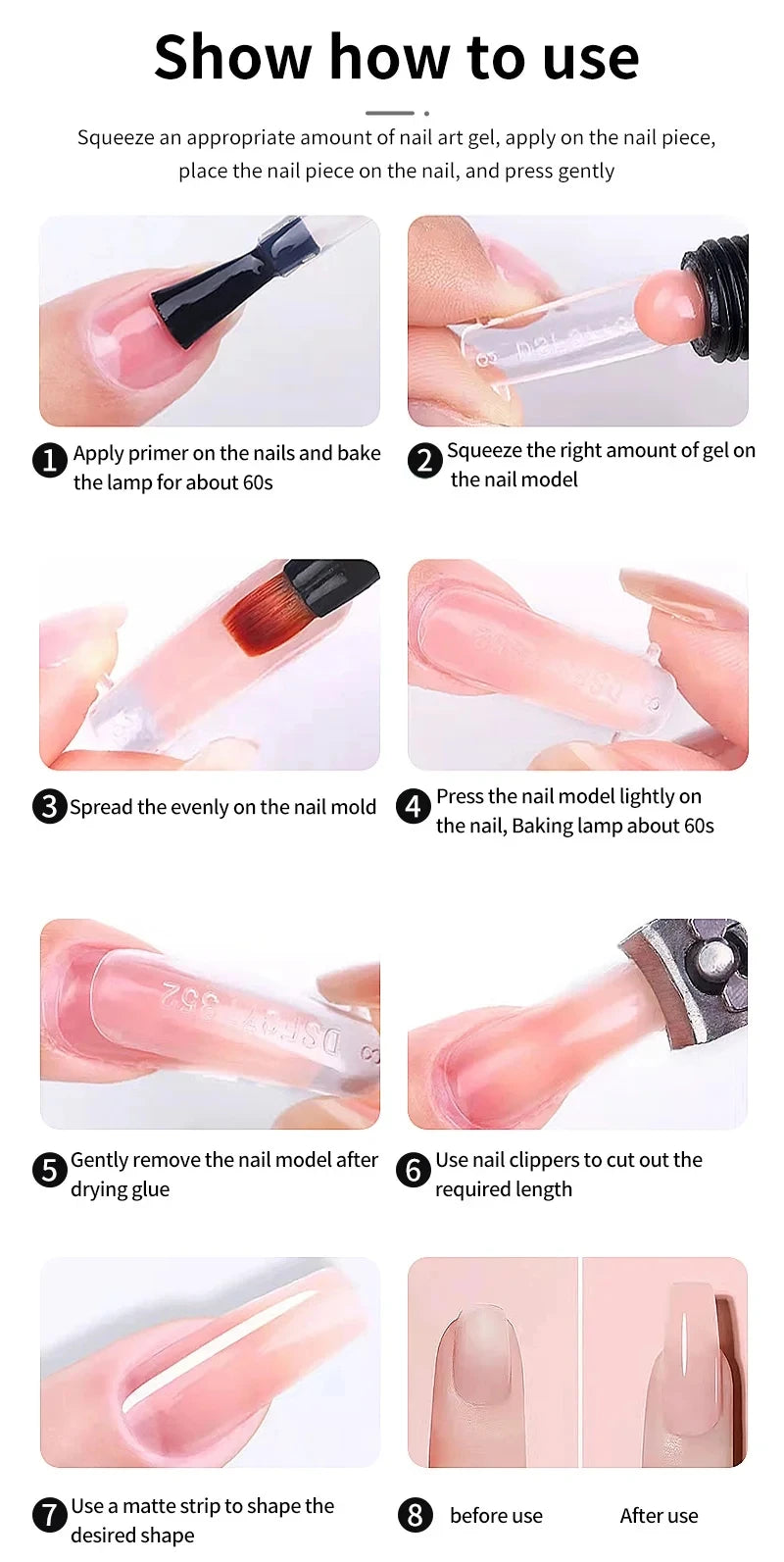 Gel Nail Polish Kit With UV Nail Lamp Electric Nail Drill Machine Soak OFF Gel Nail Kit Base&Top Coat Gel Polish Nail Tools Set