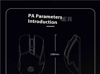 Mechanical Gear Wireless Bluetooth Dual-mode Silent E-sports Gaming Mouse with Type-C Charging