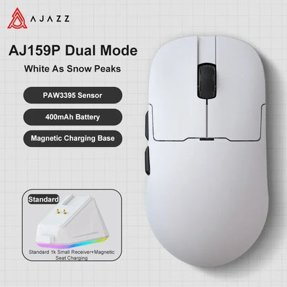 Ajazz AJ179 Apex AJ179PRO 8kHZ Wireless  Gaming Mouse PAW3950 Sensor 30000DPIR GB Charging Dock Macro Defines The Wired Mouse