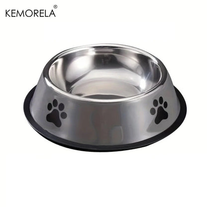Stainless Steel Pet Dog Bowl Food Storage Container Dog Food Bowl Water Bottle Pet Bowl Feeder Dish For Small Large Dogs Cats