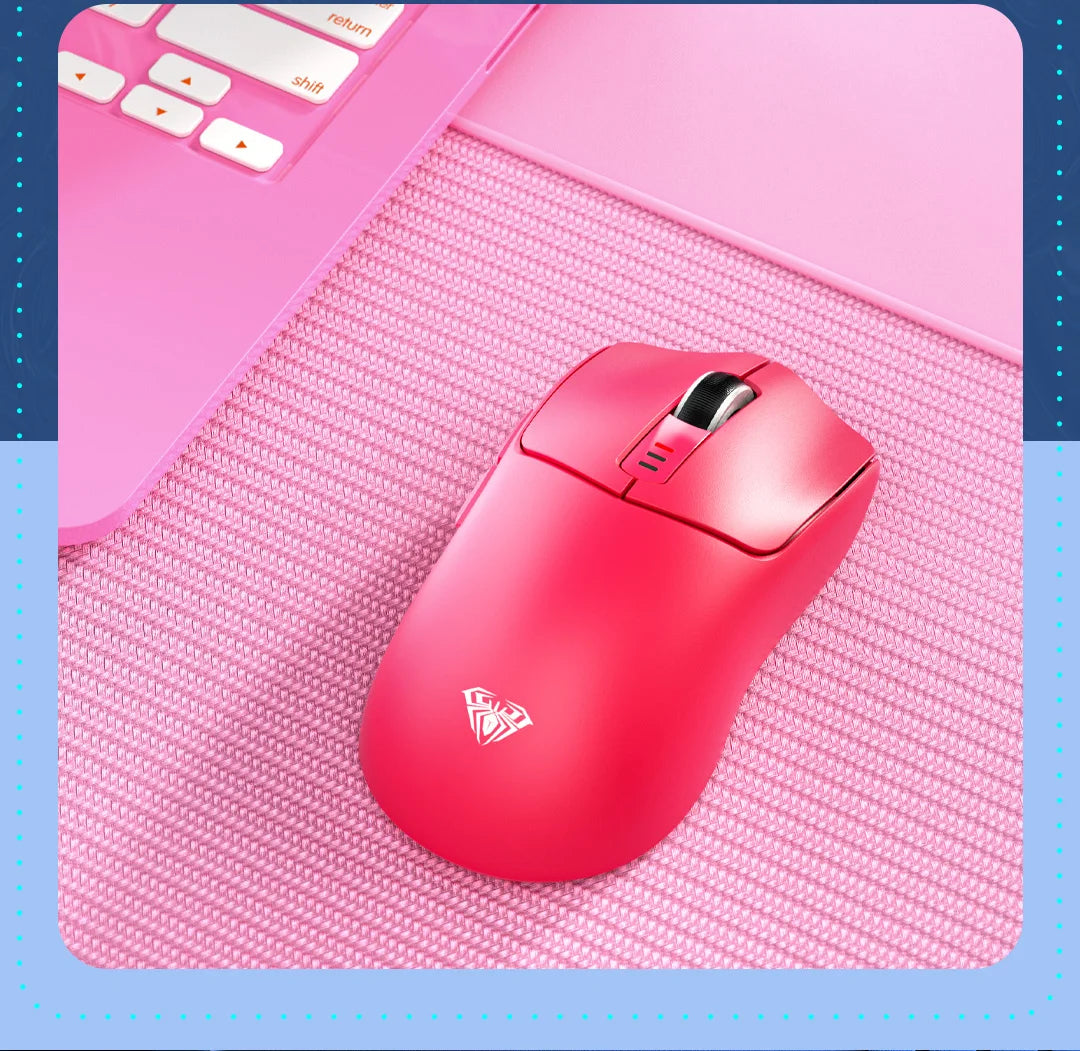 AULA SC580 Gaming Mouse Tri-mode Rechargeable Ergonomic Bluetooth Mouse 10000 DPI E-sports Lightweight Mice for Office Gaming