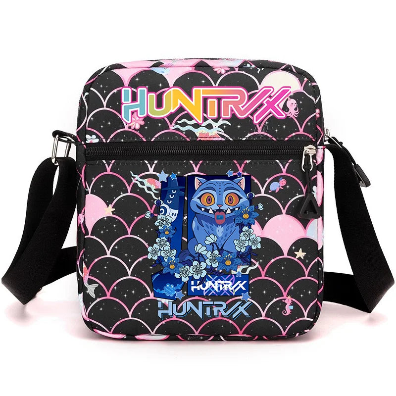 New⭐️ KPOP Shoulder Bag Crossbody Bags Double-deck Storage Bag Large Capacity Square Zip Storage Sports Bag Fans Gift