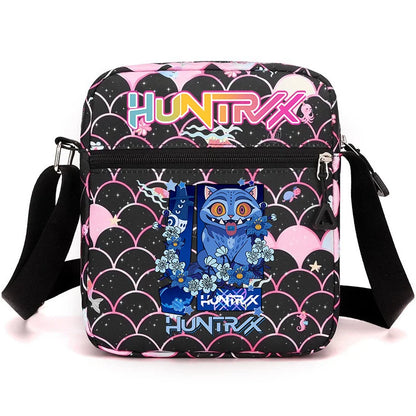 New⭐️ KPOP Shoulder Bag Crossbody Bags Double-deck Storage Bag Large Capacity Square Zip Storage Sports Bag Fans Gift