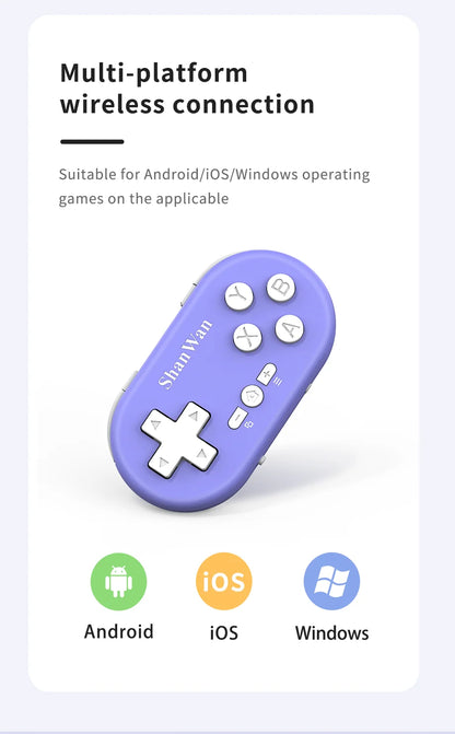 Mini Gamepad Gaming Control Bluetooth For iPhone Android PS4 PS3 Switch Xbox Mobile IOS PC TV Controller Wireless Game Pad Phone