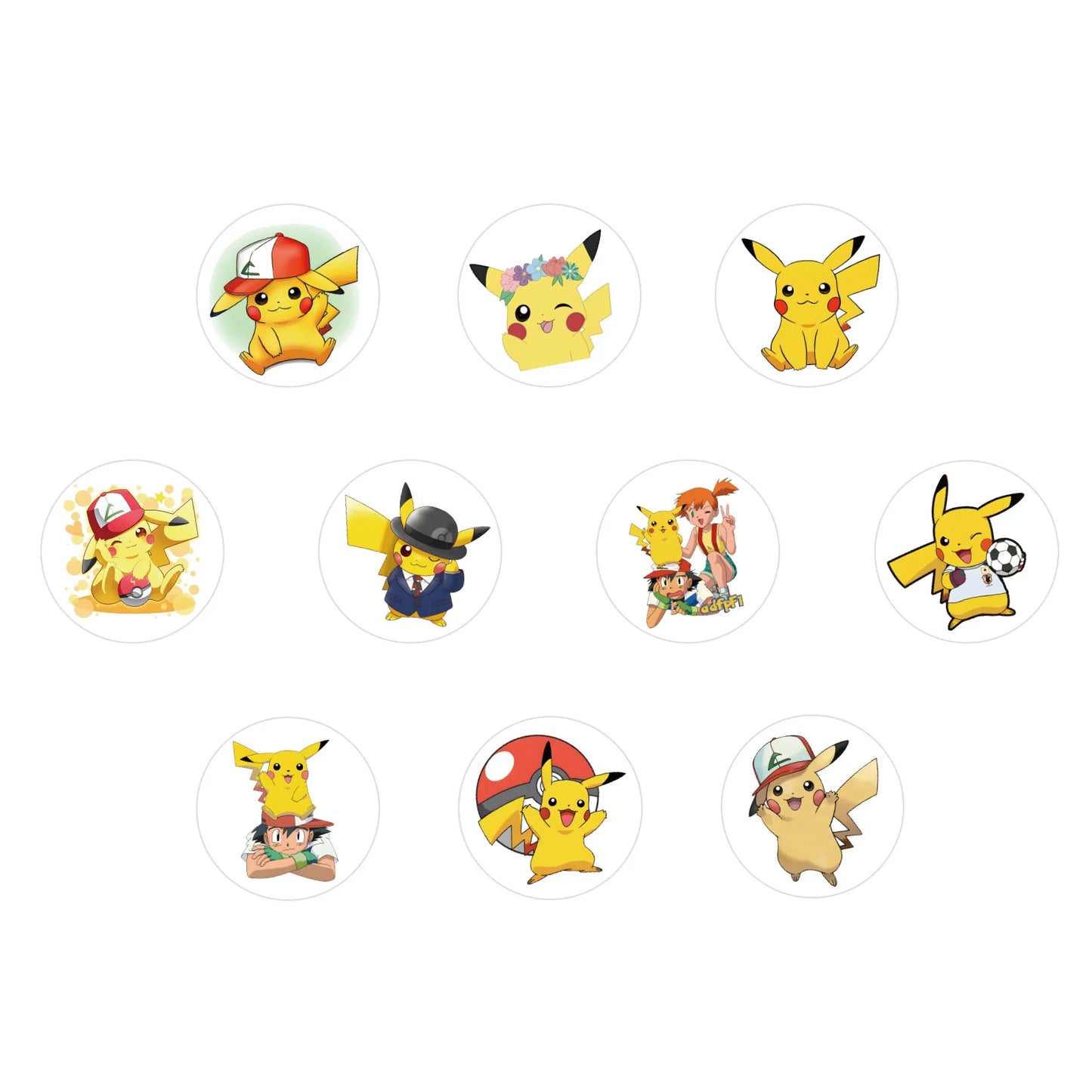 1000/500Pcs Pikachu Sticker Pokemon Roll Stickers Tape Hand Account DIY Decorative Seal Waterproof Cup Sticker Kawaii Gift Toys