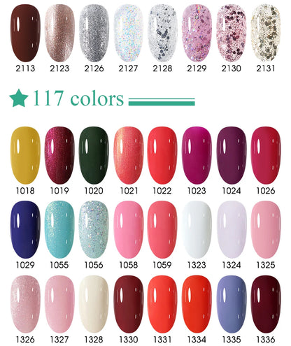 Clou Beaute 20pcs TPO & HEMA FREE Nail Gel Polish Set Red Pink Nude UV LED Soak Off Polish Gel Nail Semi Permanent Nail Varnish