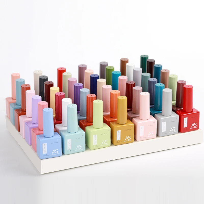 AS 1pc 15ml Bright Yellow Gel Nail Polish Starter Pure Soak Off No Wipe Nail Gel Polish Varnish Suitable For All Seasons