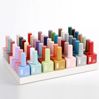 AS 1pc 15ml Bright Yellow Gel Nail Polish Starter Pure Soak Off No Wipe Nail Gel Polish Varnish Suitable For All Seasons