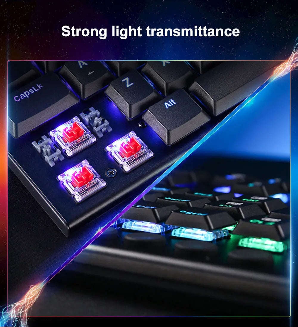 Redragon RGB Low-Profile Mechanical Keyboard with MX-Style Switches