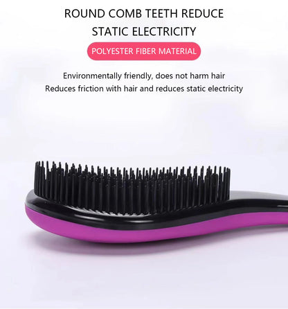 CALIYI Mango Smooth Hair Comb Brush TT Comb Professional Massage Brush Paddle Detangling Brush for Wet Dry Curly Thick Hair