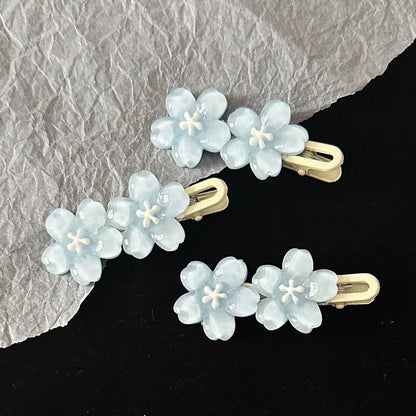 Jelly Cherry Blossom Hair Clips.