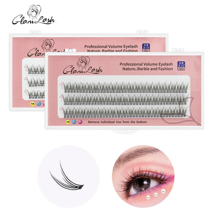 Colored Lashes Eyelash Extensions C/D/L/LU(M) Curl Mix 8-15mm Natural Soft Individual Green/Blue/Brown/Purple/Pink Eyelashes