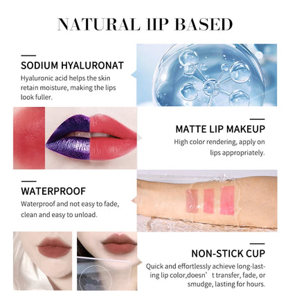 3pcs/set Lip Stain Peel Off And Reveal Long Lasting Waterproof Pink Lip Tint Transfer Proof Natural Lip Stain Tear Off Lip Gloss