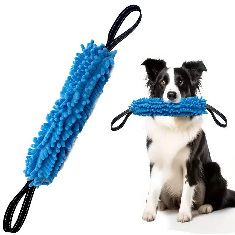 Dog Training Bite Stick Double Handle Interactive Toy Teeth Grinding Dog Training Stick Pet Dog Training Jute Sleeve Dog Toys