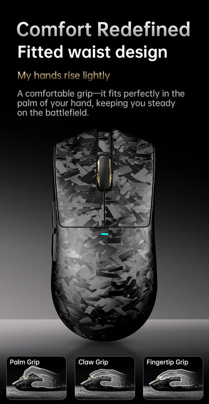 Attack Shark X11 Ultra 59g Superlight Wireless 8K Gaming Mouse Carbon Fiber Nano-Metal Ice Coating PAW3950MAX