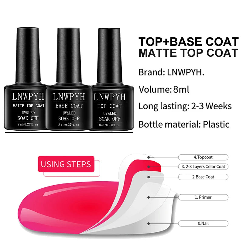 Poly Extension Nail Gel Set Professional Gel Nail Polish Kit 18 Colors Gel With Manicure tools  Intelligent sensing Nail stove