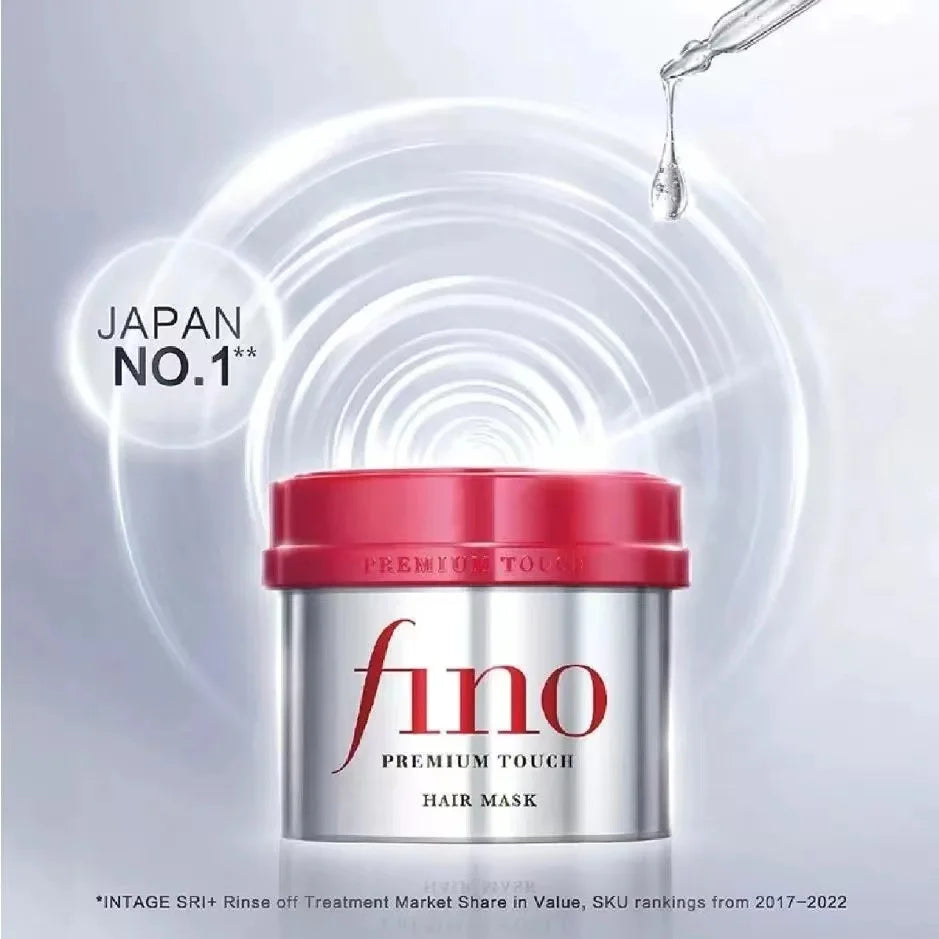 New fino Premium Touch Hair Treatment Essence Mask Repair + Nourish Dry & Damaged Hair 230g