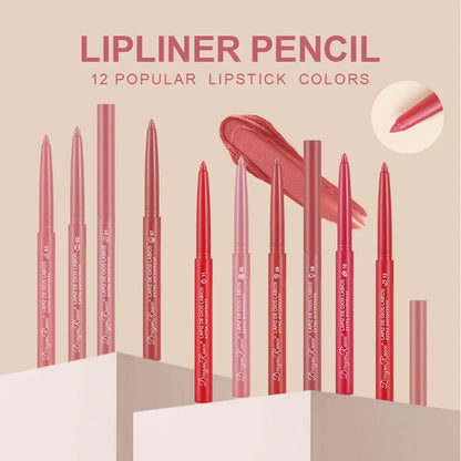 Dragon Ranee Automatic Rotating Lip Liner: Waterproof Matte Contouring Pencil