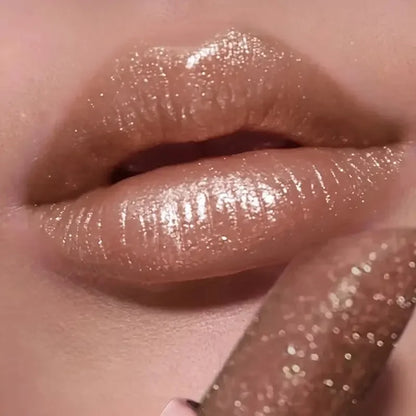 Pudaier Glitter Pearlescent Lipstick: Waterproof Diamond Shimmer & Hydrating Glow