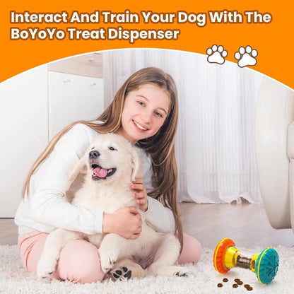 Interactive Dog Puzzle Toy & Slow Feeder: Adjustable Treat Dispensing Enrichment Toy