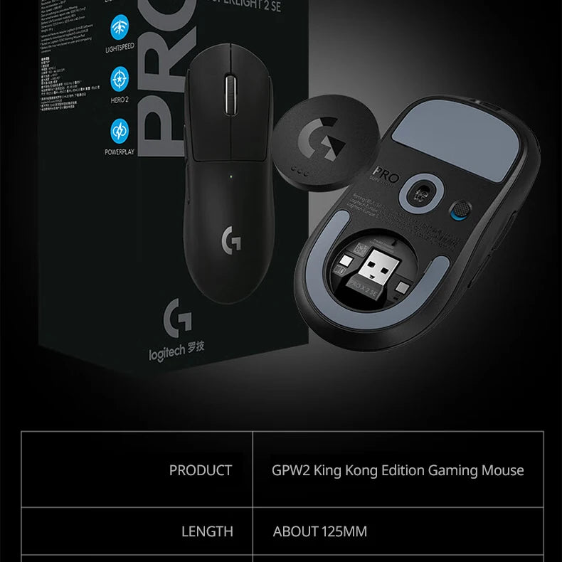 Logitech PRO X SUPERLIGHT 2SE/G304/M330 Dedicated gaming mouse,durable and drop-resistant,suitable for PUBG,LOL,and general use
