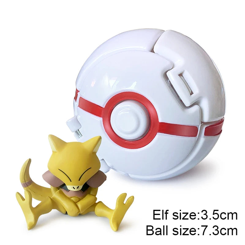 25 Styles Pokeball Figure Anime Figure Pokemon Elf Ball Toy Action Model Pikachu Mewtwo Charmander Kids Birthday Gifts Toys