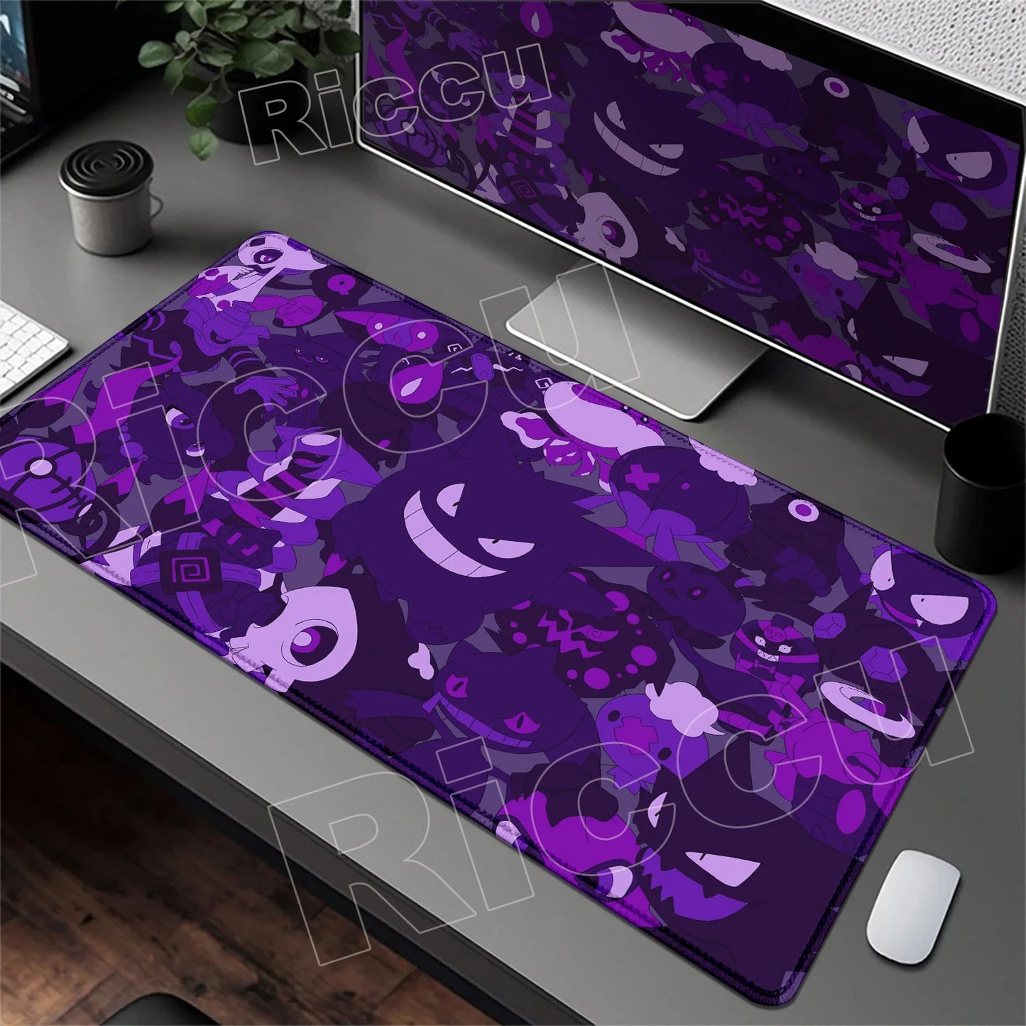 HD 900x400 Rubber Large PC Mousepad Gaming Mouse Pad Accessories Pikachu Slowpoke XXL Desk Keyboard Mat Computer Laptop Mausepad