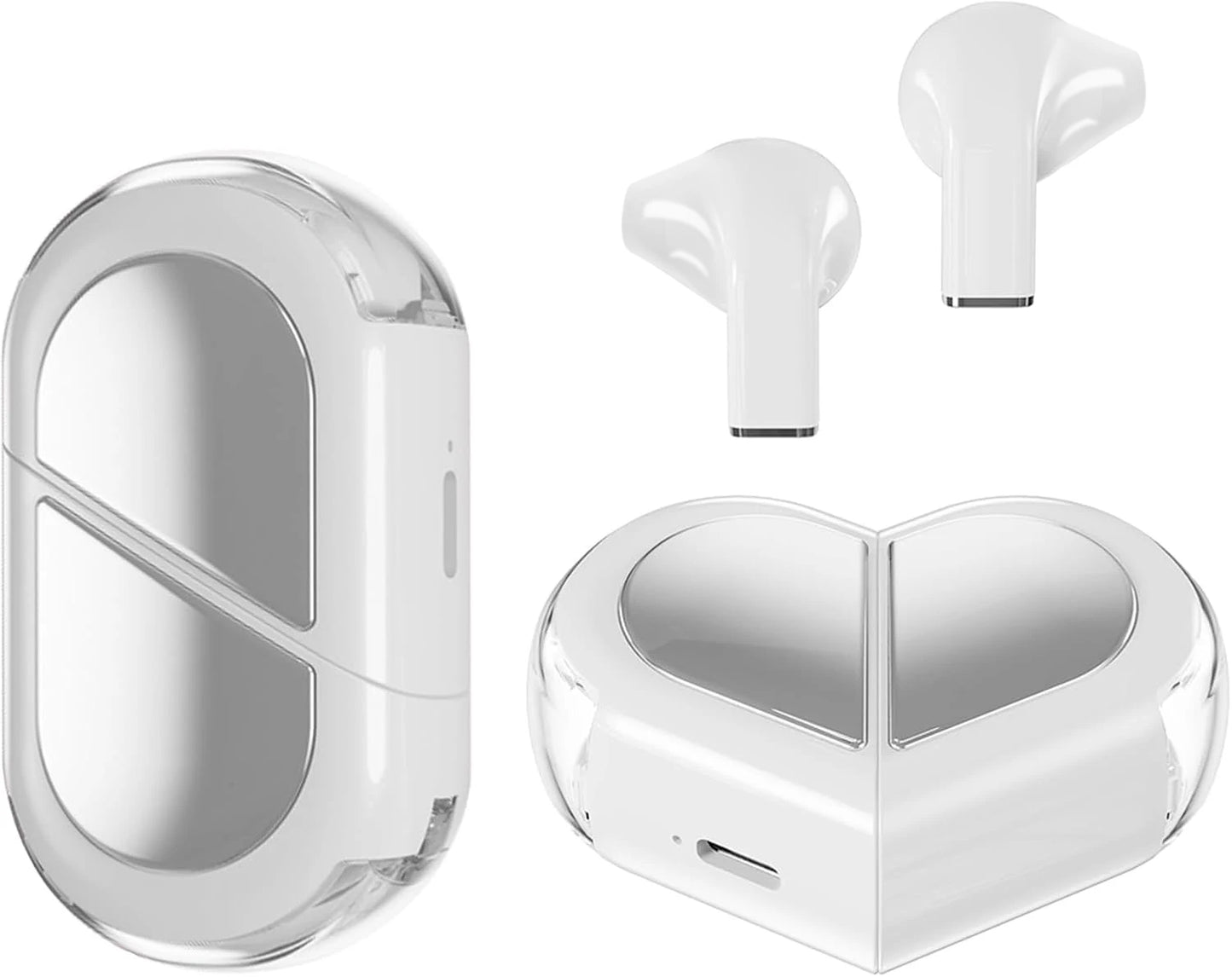 Heart-Shaped Wireless Earbuds