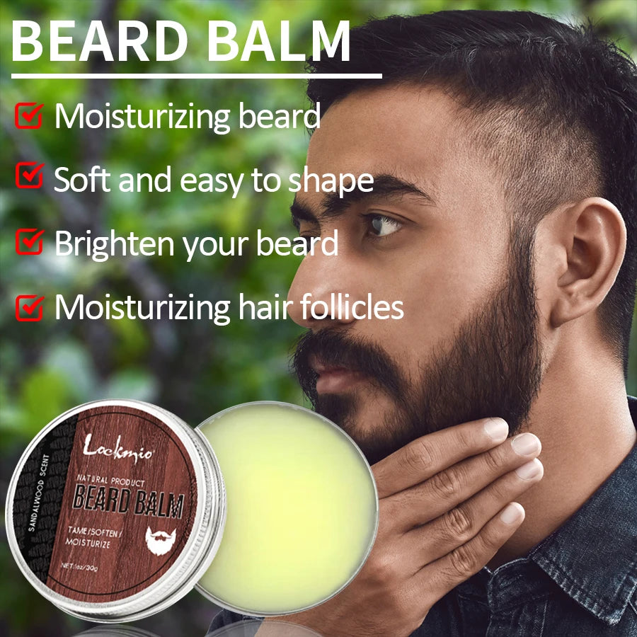 Beard Balm and Oil Beards Essence Cream for Defining Whiskers Promotes Beard Healthy Growth Oil Men Beards Soft Styling Products