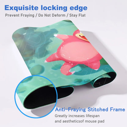 HD 900x400 Rubber Large PC Mousepad Gaming Mouse Pad Accessories Pikachu Slowpoke XXL Desk Keyboard Mat Computer Laptop Mausepad