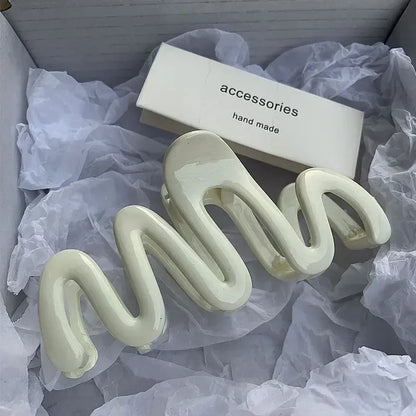 Jelly Wave Hair Claw Clip