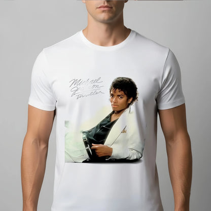 MJ 2026 Movie Michael Jackson Men's Clothing T-Shirt Cotton Y2k Popular Fashion Women's Clothing Summer New T Shirt for Fans