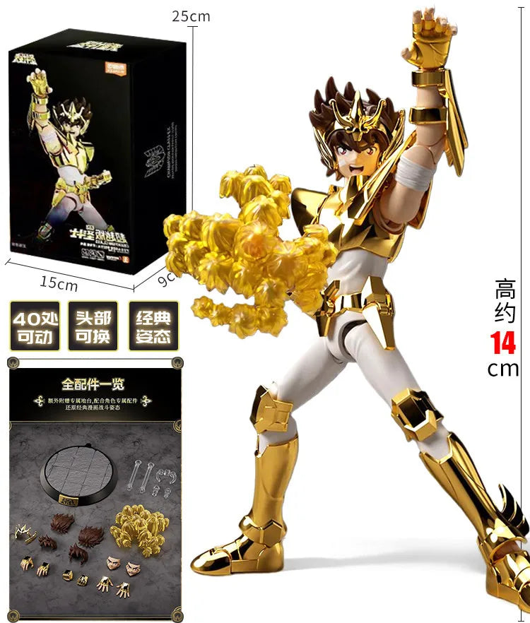 Original BLOKEES Saint Seiya Sagittarius Seiya Pegasus Aiolos Tenma Pegasus Action Figure Toy Assembly Figure Toys Gift