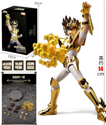 Original BLOKEES Saint Seiya Sagittarius Seiya Pegasus Aiolos Tenma Pegasus Action Figure Toy Assembly Figure Toys Gift
