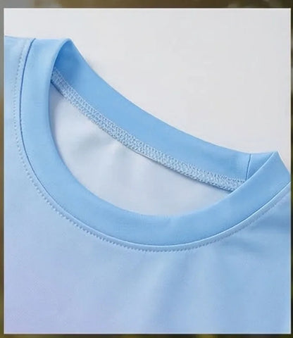 Summer Girls Casial Outfits Breathable Kids Running Shorts Sets Children's O Neck T Shirt Shorts Two Piece Outdoor Sport Clothes
