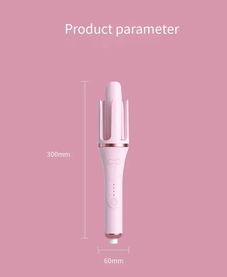 Fully Automatic Curling Iron Anti-Tangle Hair Curler with Negative Ions Latest Curling Wand Hair Curler for long-lasting styling