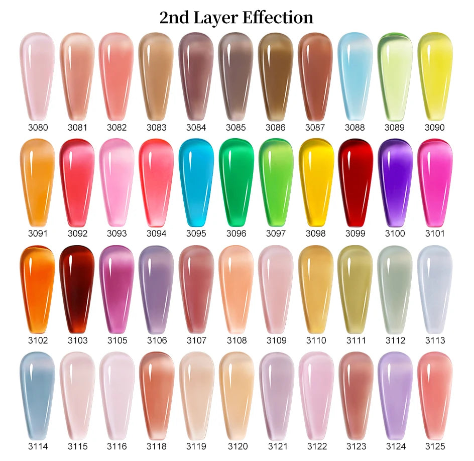 Clou Beaute 20pcs TPO & HEMA FREE Nail Gel Polish Set Red Pink Nude UV LED Soak Off Polish Gel Nail Semi Permanent Nail Varnish