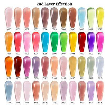 Clou Beaute 20pcs TPO & HEMA FREE Nail Gel Polish Set Red Pink Nude UV LED Soak Off Polish Gel Nail Semi Permanent Nail Varnish