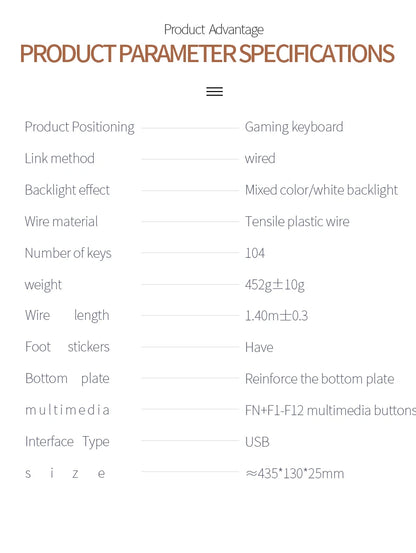 RGBs Mechanical Gaming Keyboard.