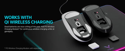 Rapoo VT9PRO 4K Wireless Gaming Mouse Superlight 26000DPI 4KHz Polling Rate 0.25ms Response Time 180H BatteryLife PAW3398